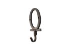 Cast Iron Letter O Alphabet Wall Hook 6"