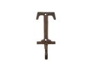 Cast Iron Letter T Alphabet Wall Hook 6"