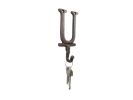 Cast Iron Letter U Alphabet Wall Hook 6"