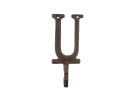 Cast Iron Letter U Alphabet Wall Hook 6"