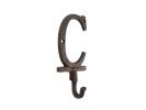 Cast Iron Letter C Alphabet Wall Hook 6"
