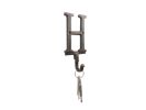 Cast Iron Letter H Alphabet Wall Hook 6"