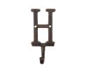 Cast Iron Letter H Alphabet Wall Hook 6"