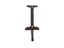Cast Iron Letter I Alphabet Wall Hook 6"