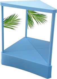 Non Reversing Mirror, Real Me Mirror, Reverse Mirror, Non-reversing Cosmetic Stand Mirror (Color: Blue)