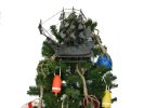 Wooden Model Pirate Ship Christmas Tree Topper Decoration
