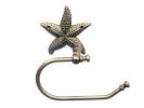 Cast Iron Starfish Hand Towel Holder 10"