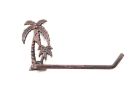 Cast Iron Palm Tree Toilet Paper Holder 10"
