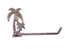 Cast Iron Palm Tree Toilet Paper Holder 10"