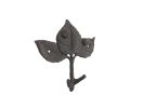 Cast Iron Birch Tree Leaves Decorative Metal Tree Branch Hooks 6.5"