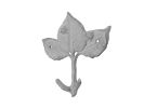 Cast Iron Birch Tree Leaves Decorative Metal Tree Branch Hooks 6.5"