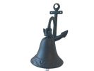 Cast Iron Hanging Anchor Bell 8"