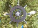 Decorative Ship Wheel With Seashell Christmas Tree Ornament