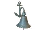 Cast Iron Hanging Anchor Bell 8"