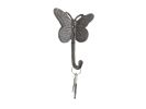 Cast Iron Butterly Decorative Metal Wall Hook 5"