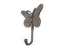 Cast Iron Butterly Decorative Metal Wall Hook 5"