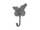 Cast Iron Butterly Decorative Metal Wall Hook 5"