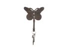 Cast Iron Butterly Decorative Metal Wall Hook 5"