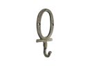 Cast Iron Letter O Alphabet Wall Hook 6"