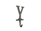 Cast Iron Letter Y Alphabet Wall Hook 6"