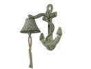Cast Iron Wall Mounted Anchor Bell 8"