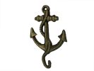 Cast Iron Anchor with Rope Hook 5"