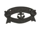 Cast Iron Captains Quarters Sign 8"