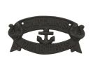 Cast Iron Captains Quarters Sign 8"
