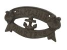 Cast Iron Captains Quarters Sign 8"