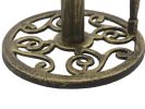 Cast Iron Seashell Paper Towel Holder 16"