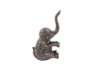 Cast Iron Elephant Metal Door Stop 8"