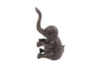 Cast Iron Elephant Metal Door Stop 8"