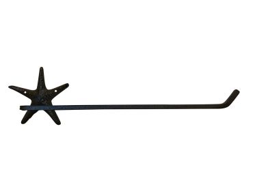Cast Iron Starfish Wall Mounted Paper Towel Holder 18" (Finish: Cast Iron)