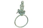 Cast Iron Mermaid Towel Holder 8.5"
