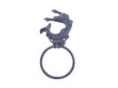 Cast Iron Decorative Arching Mermaid Towel Holder 9"