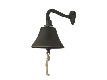 Cast Iron Hanging Ship's Bell 6" (Finish: Cast Iron)