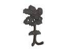 Cast Iron Oak Tree Decorative Metal Wall Hooks 6.5"