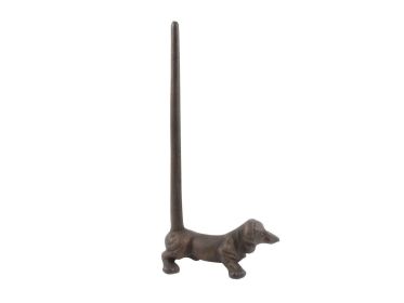 Cast Iron Dog Paper Towel Holder 12" (Finish: Rustic Copper)