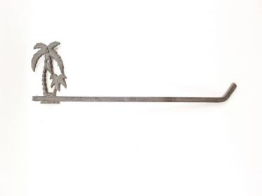 Cast Iron Palm Tree Wall Mounted Paper Towel Holder 17" (Finish: Cast Iron)