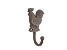 Cast Iron Rooster Hook 7"