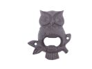 Cast Iron Owl Wall Mounted Bottle Opener 6"