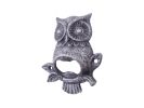 Cast Iron Owl Wall Mounted Bottle Opener 6"