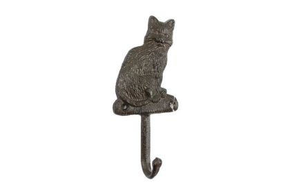 Cast Iron Cat Hook 7" (Finish: Cast Iron)