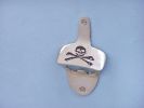 Pirate Skull and Crossbones Wall Mounted Bottle Opener 3.5"