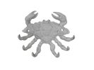 Cast Iron Decorative Crab with Six Metal Wall Hooks 7"