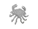 Cast Iron Decorative Crab with Six Metal Wall Hooks 7"