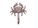 Cast Iron Wall Mounted Crab Hook 5"