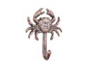 Cast Iron Wall Mounted Crab Hook 5"