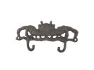 Cast Iron Decorative Crab Metal Wall Hooks 10.5"