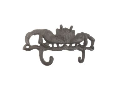 Cast Iron Decorative Crab Metal Wall Hooks 10.5" (Finish: Cast Iron)